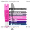 Vibrador estimulador con 3 accesorios intercambiables